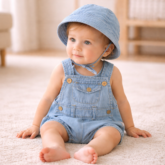 בגד גוף קיצי נוח ואוורירי, כולל כובע מתוק - ג'וני