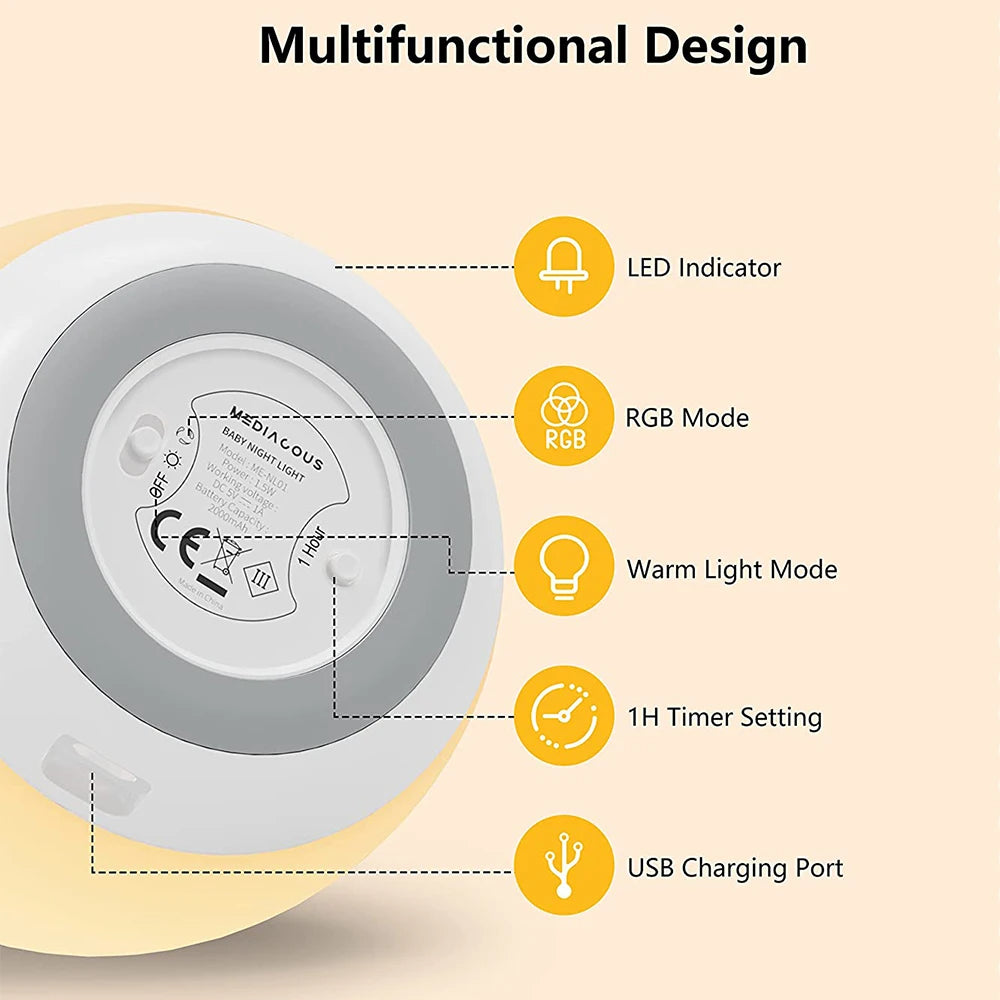 מנורת לילה להירדמות מהירה לתינוק