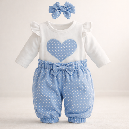 סט לב לבנות דגם נועה