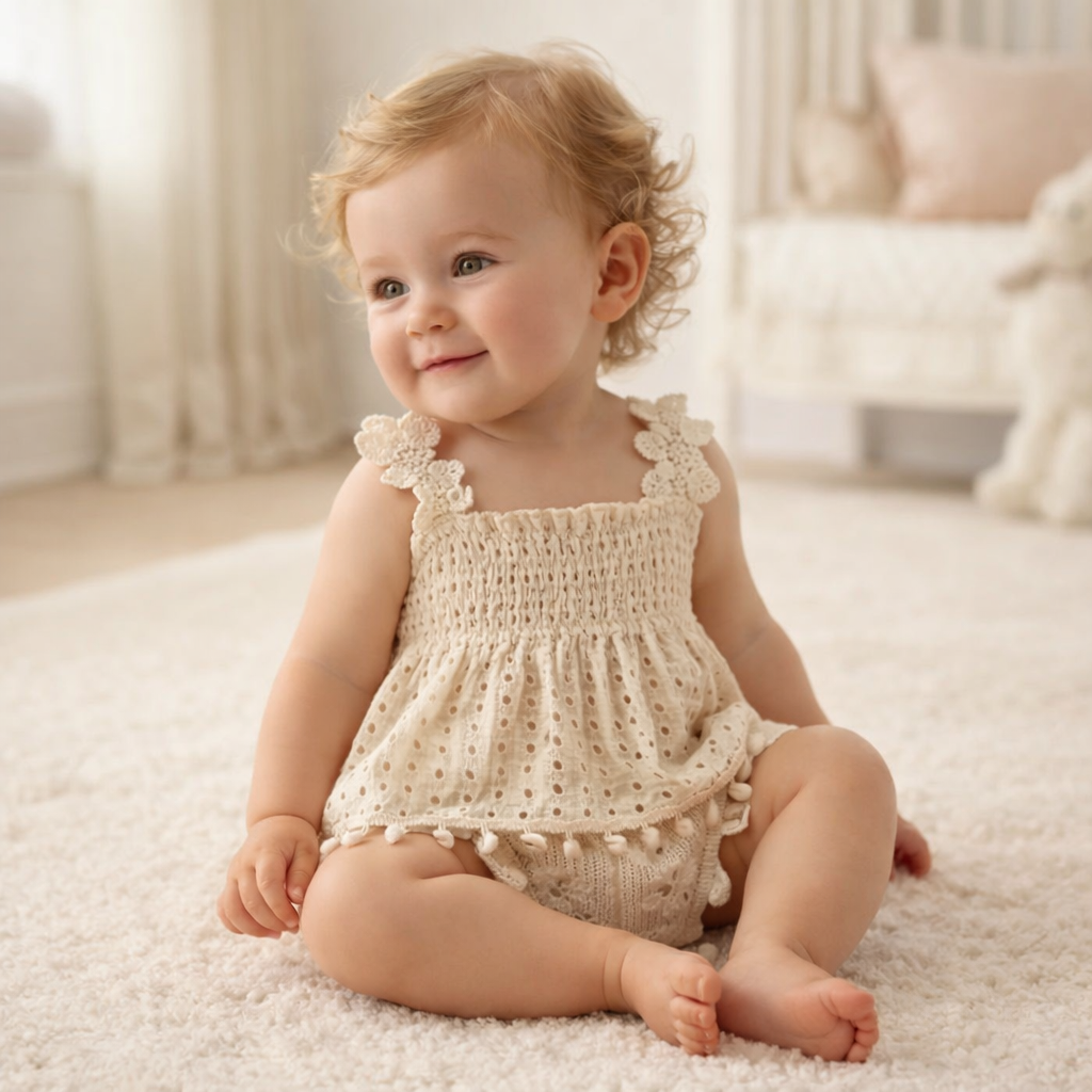 חליפת קיץ פרחונית לתינוקות – מורן