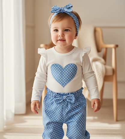 סט לב לבנות דגם נועה