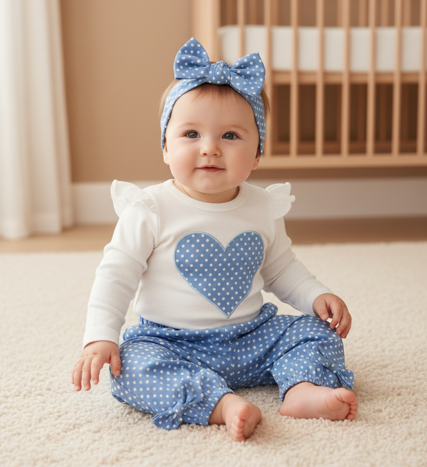 סט לב לבנות דגם נועה