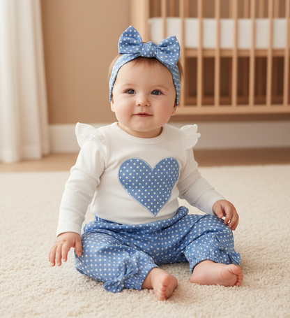 סט לב לבנות דגם נועה