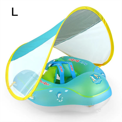 מצוף שחייה לתינוקות עם גגון וחגורות ורצועה – דגם משה