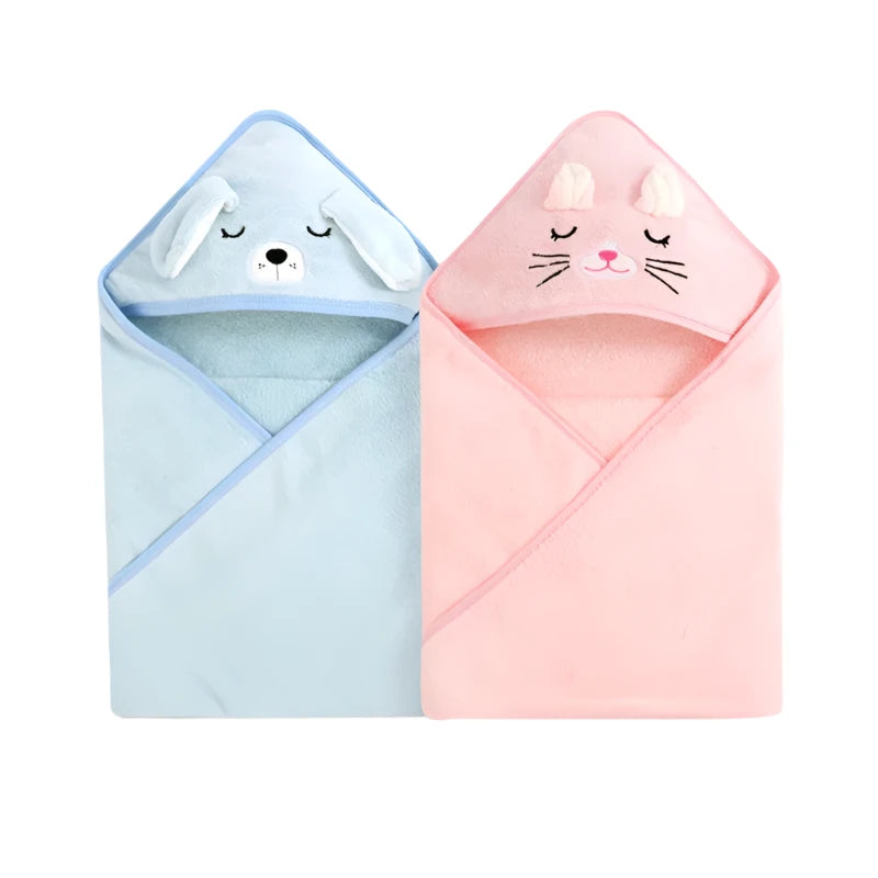 מגבת עם עם כובע חמוד לתינוקות