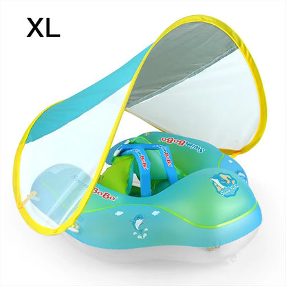 מצוף שחייה לתינוקות עם גגון וחגורות ורצועה – דגם משה