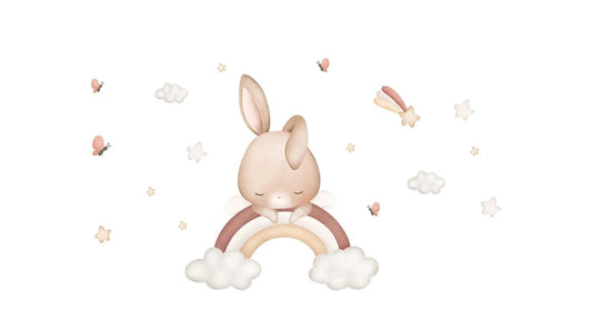 מדבקות קיר ארנב לחדר התינוק