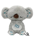 4 Modes Baby Breathing Soothing Elephant Plush Doll Toy Sleeping Companion Music and Light Doll Sensory Stuffed Toy Kids Gift